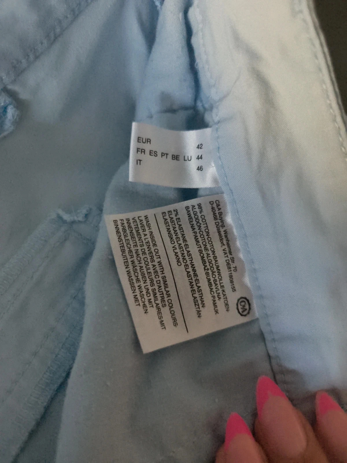 Short azul cielo elástico – photo 3